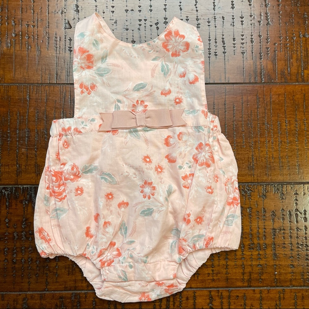 Piper & Posie pink onesie size 6-9 month